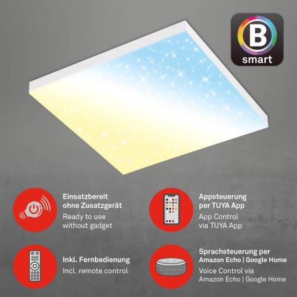 Brilo - LED Димируем плафон FRAMELESS LED/24W/230V 3000-6500K Wi-Fi Tuya + дистанционно управление