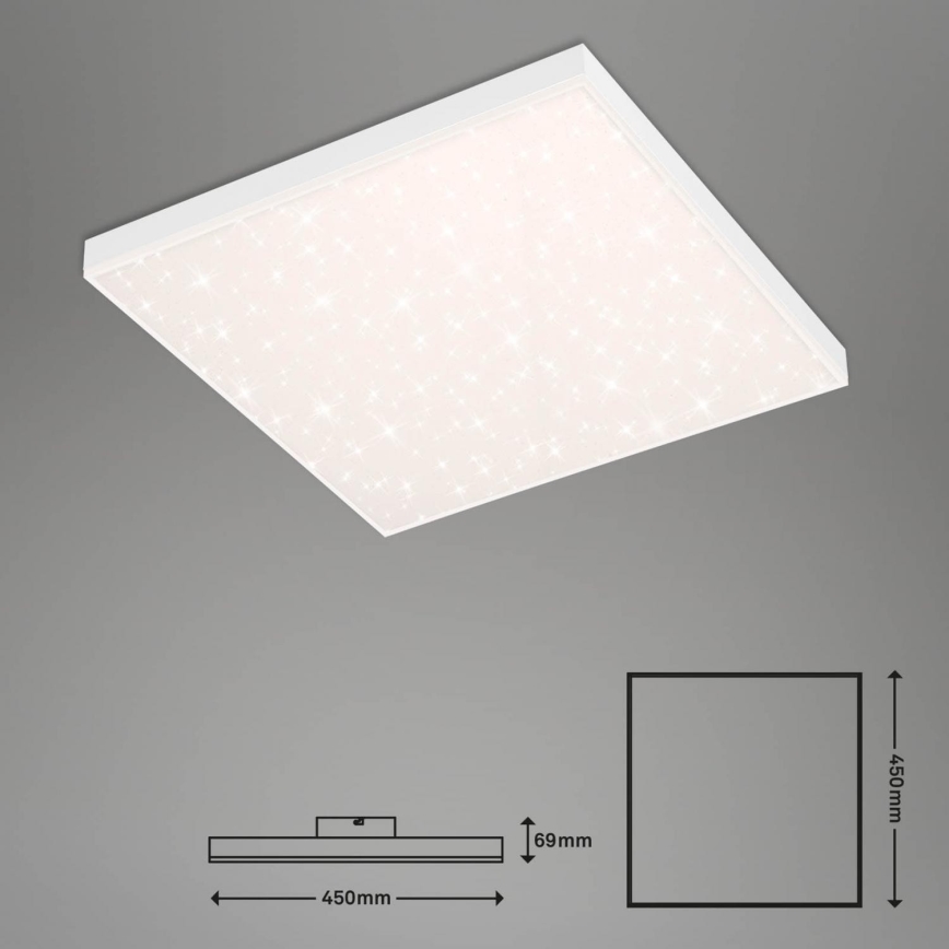 Brilo - LED Димируем плафон FRAMELESS LED/24W/230V 3000-6500K Wi-Fi Tuya + дистанционно управление
