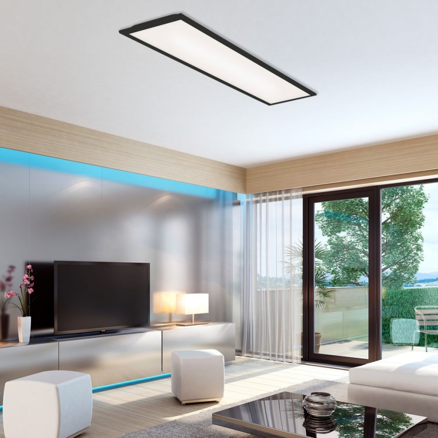 Brilo - LED Димируем плафон PIATTO LED/24W/230V 3000-6500K 100x25 см + дистанционно управление
