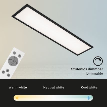 Brilo - LED Димируем плафон PIATTO LED/24W/230V 3000-6500K 100x25 см + дистанционно управление