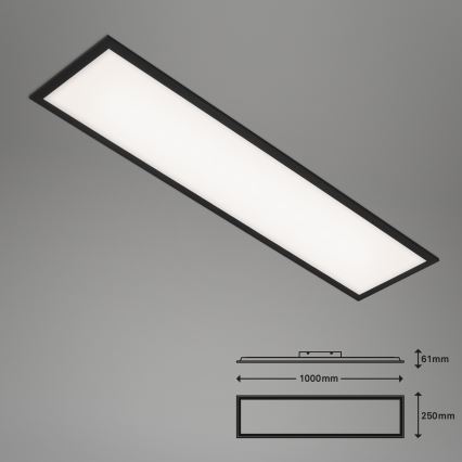 Brilo - LED Димируем плафон PIATTO LED/24W/230V 3000-6500K 100x25 см + дистанционно управление