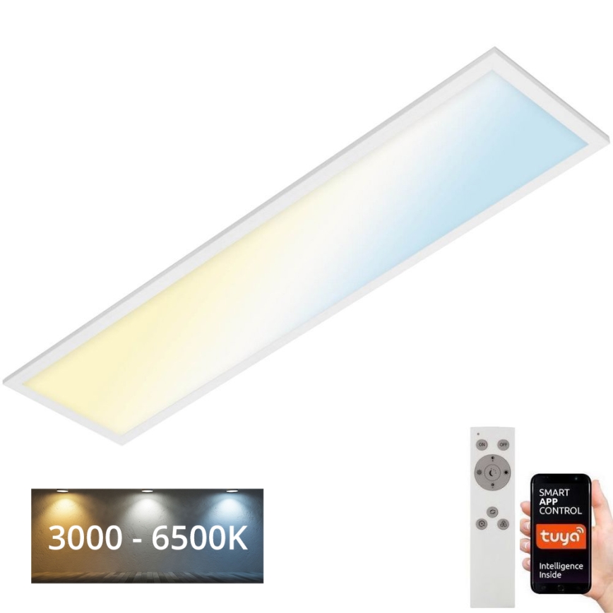 Brilo - LED Димируем плафон PIATTO LED/28W/230V 3000-6500K Wi-Fi Tuya + дистанционно управление