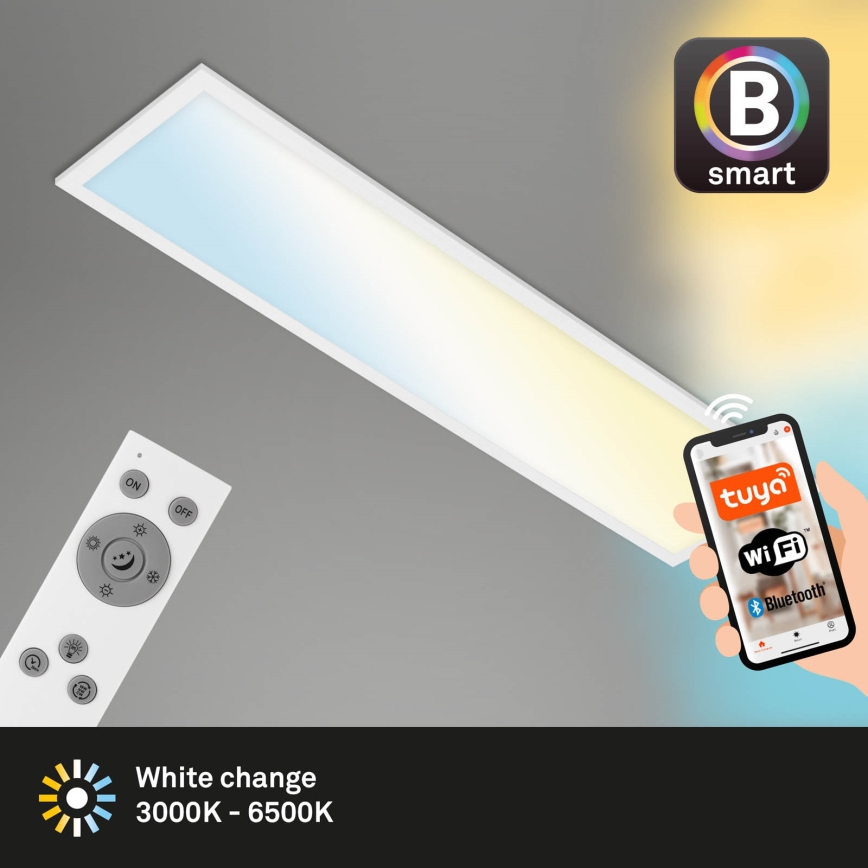 Brilo - LED Димируем плафон PIATTO LED/28W/230V 3000-6500K Wi-Fi Tuya + дистанционно управление