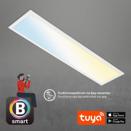 Brilo - LED Димируем плафон PIATTO LED/28W/230V 3000-6500K Wi-Fi Tuya + дистанционно управление