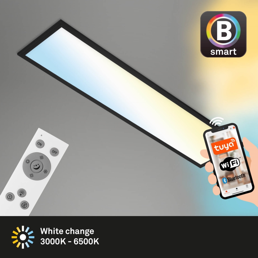 Brilo - LED Димируем плафон PIATTO LED/28W/230V 3000-6500K Wi-Fi Tuya + дистанционно управление