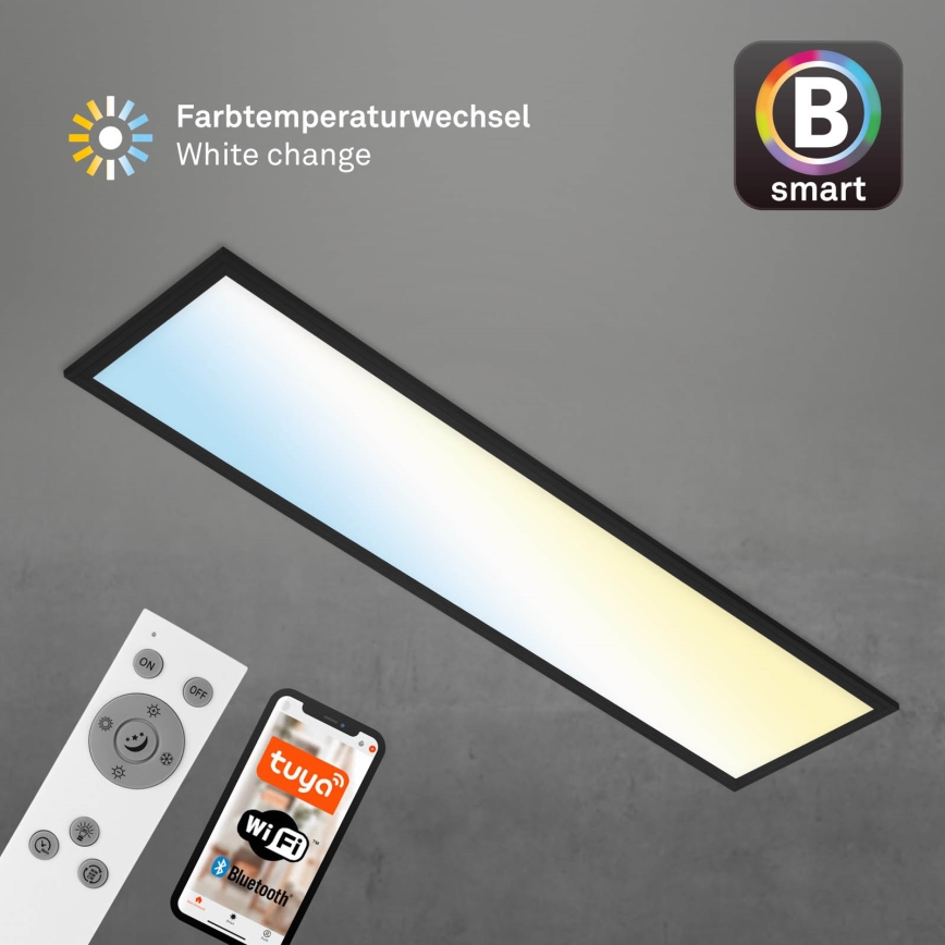 Brilo - LED Димируем плафон PIATTO LED/28W/230V 3000-6500K Wi-Fi Tuya + дистанционно управление