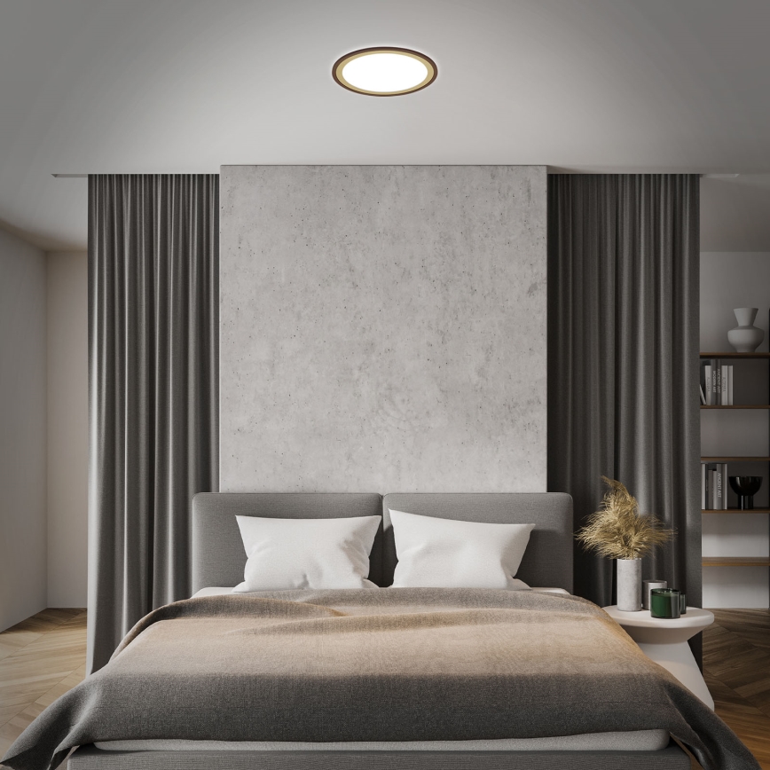 Brilo - LED Димируем плафон SLIM LED/22W/230V 2700-6500K + дистанционно управление