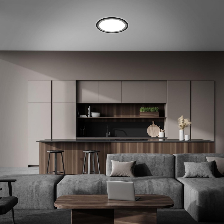 Brilo - LED Димируем плафон SLIM LED/22W/230V 2700-6500K + дистанционно управление