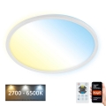 Brilo - LED Димируем плафон SLIM LED/22W/230V 2700-6500K Wi-Fi Tuya + дистанционно управление