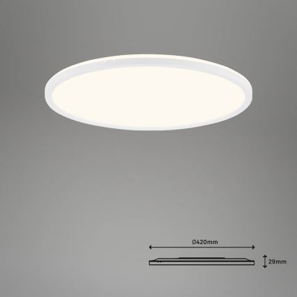 Brilo - LED Димируем плафон SLIM LED/22W/230V 2700-6500K Wi-Fi Tuya + дистанционно управление