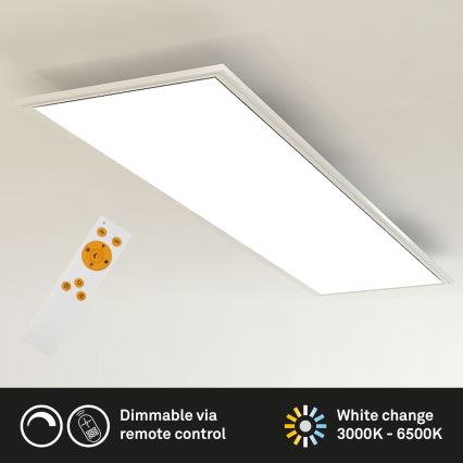 Brilo - LED Димируем плафон SLIM LED/24W/230V 3000-6500K 100x25 см + дистанционно управление