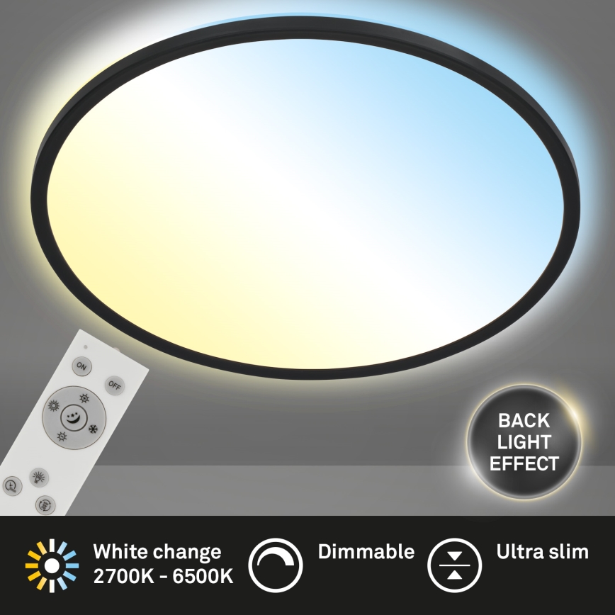 Brilo - LED Димируем плафон SLIM LED/31W/230V 2700-6500K + дистанционно управление