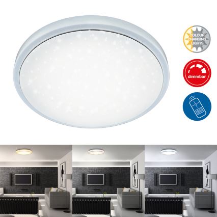 Brilo - LED Димируем плафон STARRY SKY LED/18W/230V 3000-6500K + дистанционно управление