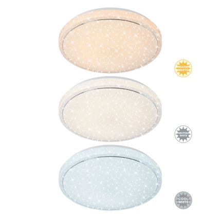 Brilo - LED Димируем плафон STARRY SKY LED/18W/230V 3000-6500K + дистанционно управление