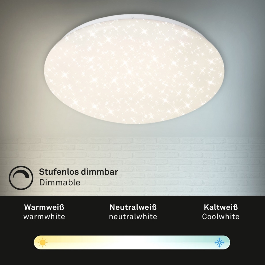 Brilo - LED Димируем плафон STARRY SKY LED/22W/230V 3000-6000K + дистанционно управление