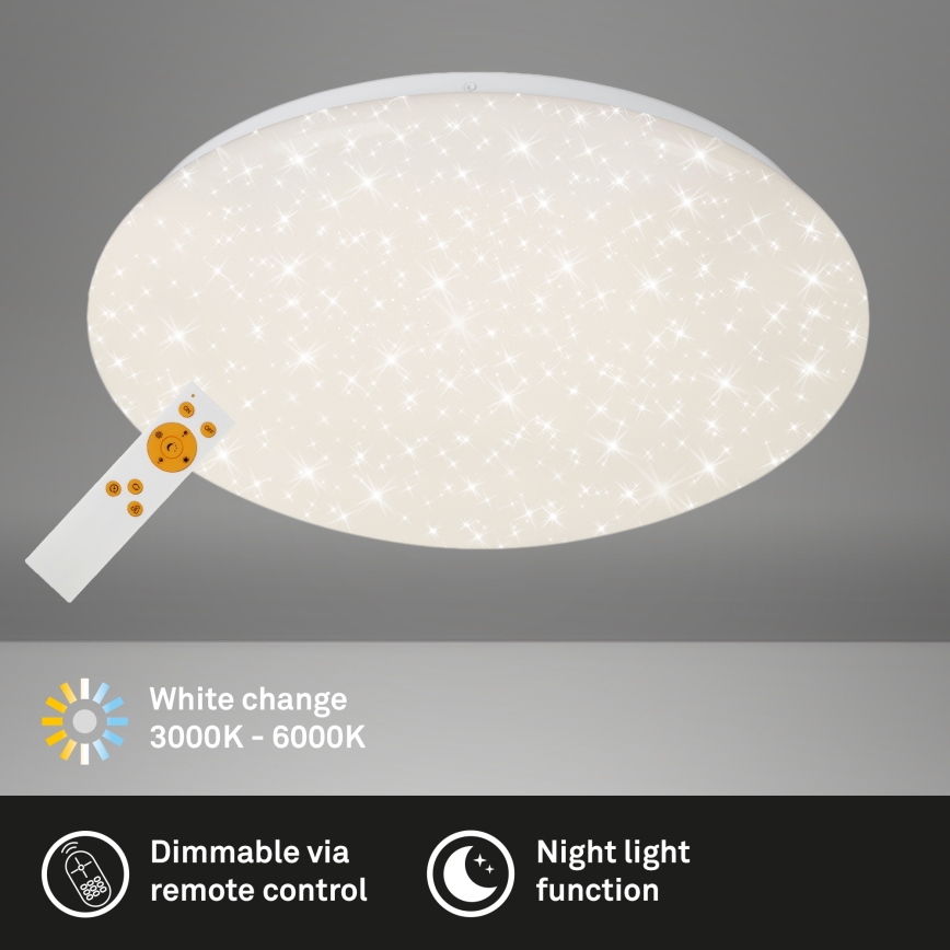 Brilo - LED Димируем плафон STARRY SKY LED/22W/230V 3000-6000K + дистанционно управление