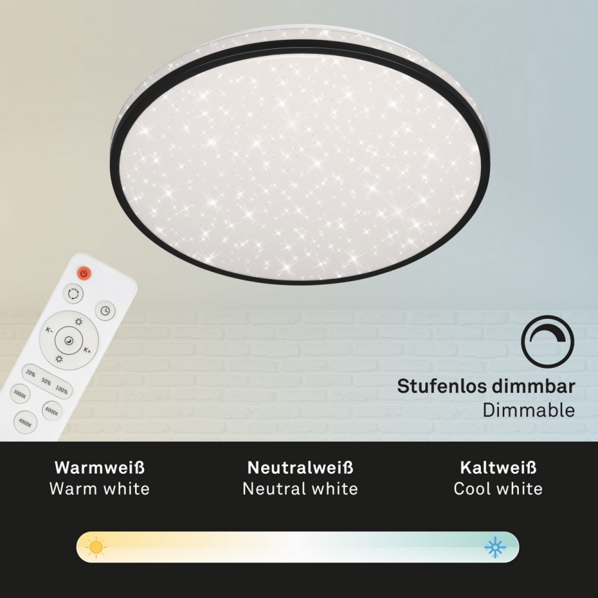 Brilo - LED Димируем плафон STARRY SKY LED/24W/230V 3000-6000K + дистанционно управление