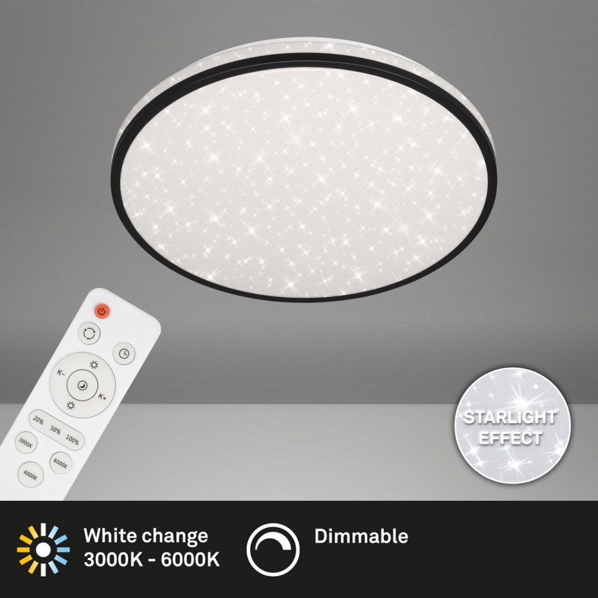 Brilo - LED Димируем плафон STARRY SKY LED/24W/230V 3000-6000K + дистанционно управление