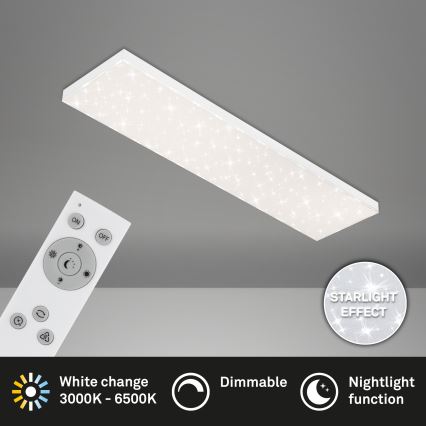 Brilo - LED Димируем плафон STARRY SKY LED/24W/230V 3000-6500K + дистанционно управление