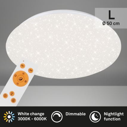 Brilo - LED Димируем плафон STARRY SKY LED/40W/230V 3000-6000K + дистанционно управление