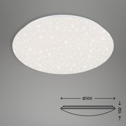 Brilo - LED Димируем плафон STARRY SKY LED/40W/230V 3000-6000K + дистанционно управление