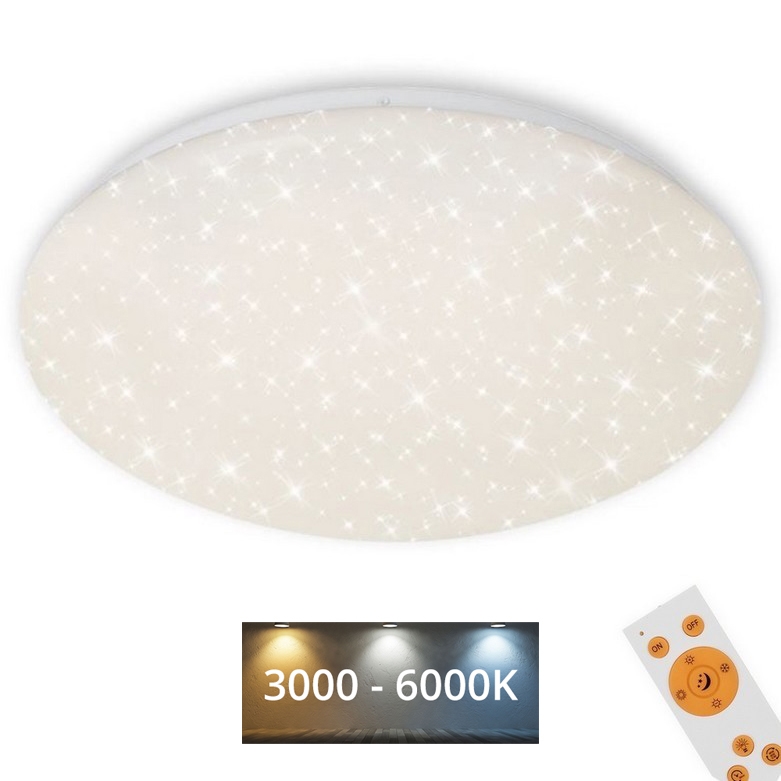Brilo - LED Димируем плафон STARRY SKY LED/40W/230V 3000-6000K + дистанционно управление