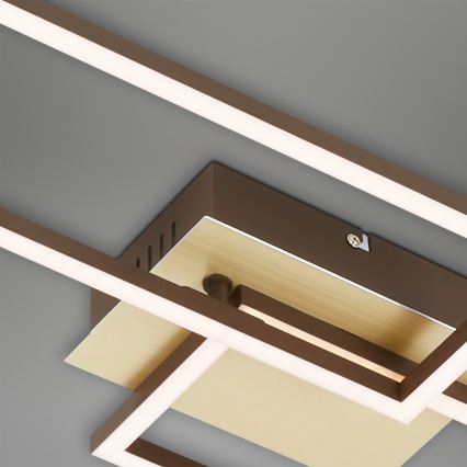 Brilo - LED Димируем полилей за повърхностен монтаж FRAME 2xLED/20W/230V 2700-5000K + дистанционно управление