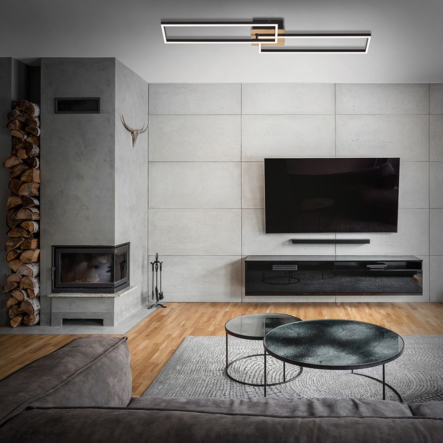Brilo - LED Димируем полилей за повърхностен монтаж FRAME 2xLED/20W/230V 2700-5000K + дистанционно управление