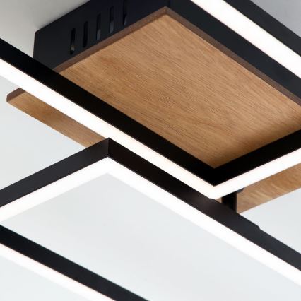 Brilo - LED Димируем полилей за повърхностен монтаж FRAME 2xLED/20W/230V 2700-5000K + дистанционно управление