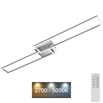 Brilo - LED Димируем полилей за повърхностен монтаж FRAME 2xLED/20W/230V 2700-5000K + дистанционно управление