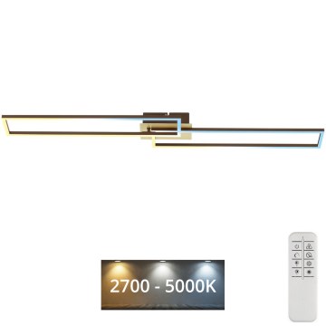 Brilo - LED Димируем полилей за повърхностен монтаж FRAME 2xLED/20W/230V 2700-5000K + дистанционно управление