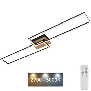 Brilo - LED Димируем полилей за повърхностен монтаж FRAME 2xLED/20W/230V 2700-5000K + дистанционно управление