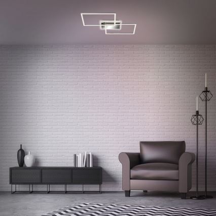 Brilo - LED Димируем полилей за повърхностен монтаж FRAME 2xLED/20W/230V 2700-6500K + дистанционно управление