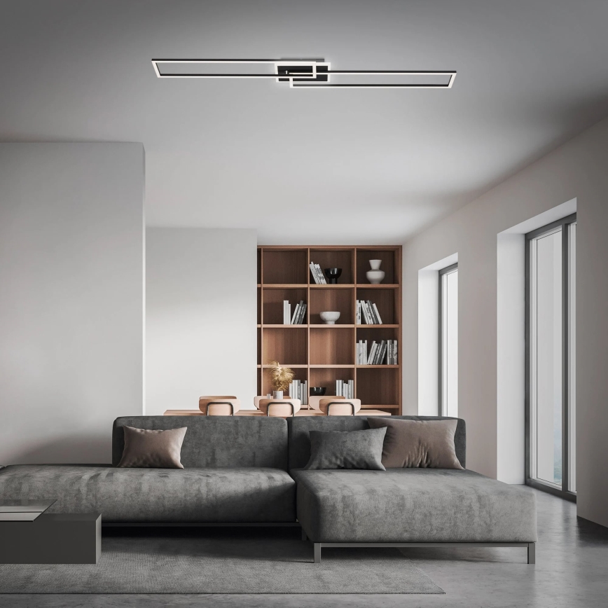 Brilo - LED Димируем полилей за повърхностен монтаж FRAME 2xLED/20W/230V 2700-6500K + дистанционно управление