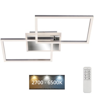 Brilo - LED Димируем полилей за повърхностен монтаж FRAME 2xLED/20W/230V 2700-6500K + дистанционно управление