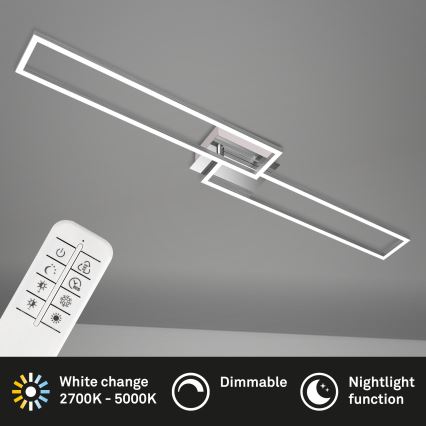 Brilo - LED Димируем полилей за повърхностен монтаж FRAME 2xLED/20W/230V 2700-5000K + дистанционно управление