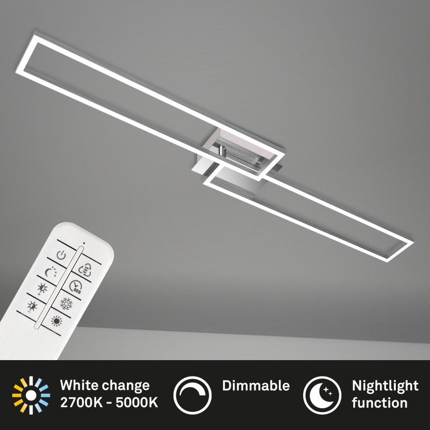 Brilo - LED Димируем полилей за повърхностен монтаж FRAME 2xLED/20W/230V 2700-5000K + дистанционно управление