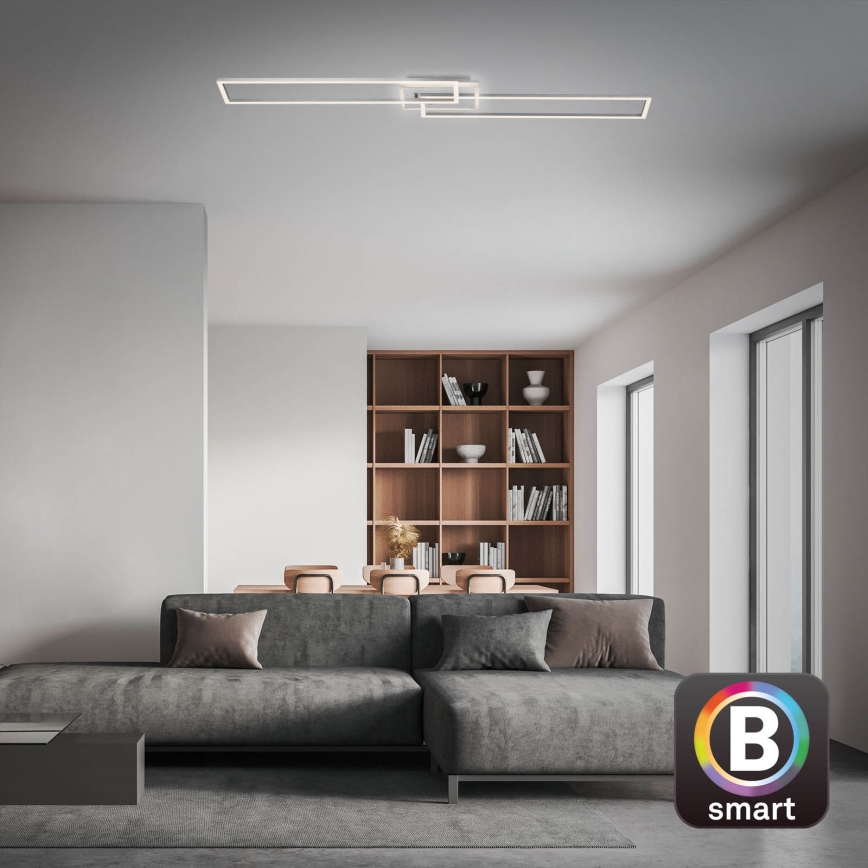 Brilo - LED Димируем полилей за повърхностен монтаж FRAME 2xLED/20W/230V 2700-6500K Wi-Fi Tuya + дистанционно управление