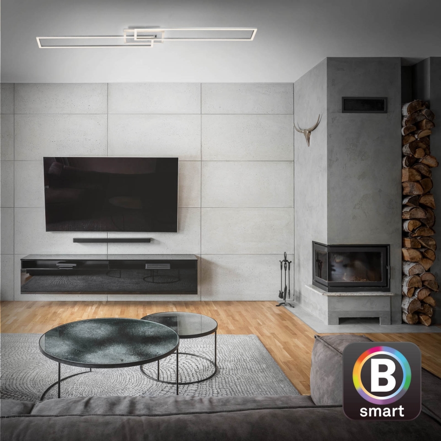 Brilo - LED Димируем полилей за повърхностен монтаж FRAME 2xLED/20W/230V 2700-6500K Wi-Fi Tuya + дистанционно управление