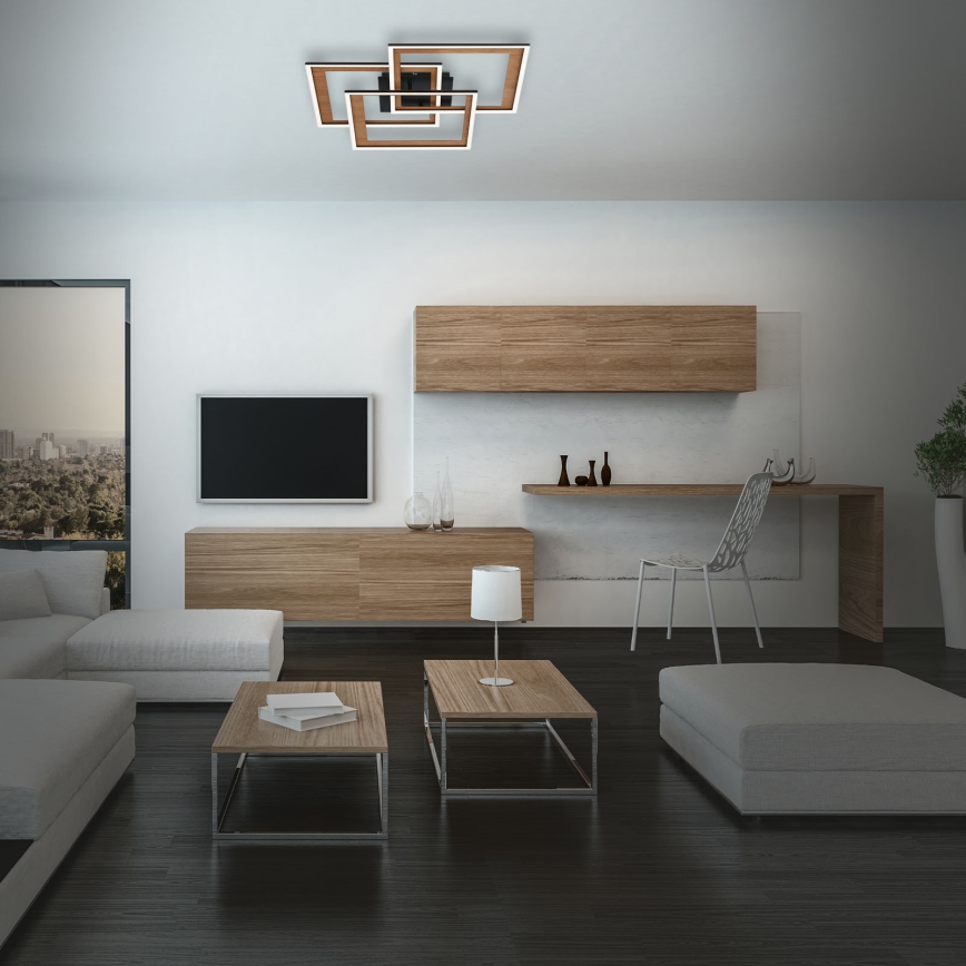 Brilo - LED Димируем полилей за повърхностен монтаж FRAME LED/45W/230V 2700-6500K + дистанционно управление