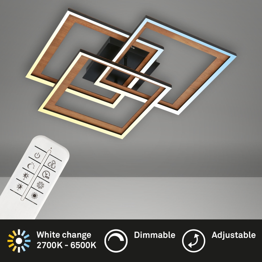 Brilo - LED Димируем полилей за повърхностен монтаж FRAME LED/45W/230V 2700-6500K + дистанционно управление