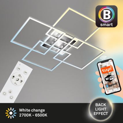 Brilo - LED Димируем полилей за повърхностен монтаж FRAME LED/50W/230V 2700-6500K Wi-Fi Tuya + дистанционно управление