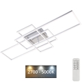Brilo - LED Димируем полилей за повърхностен монтаж FRAME LED/51W/230V 2700-5000K матов хром + дистанционно управление