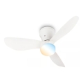 Brilo - LED димируем таванен вентилатор LUFITO LED/15W/230V 3000/4000/6000K бял + дистанционно управление