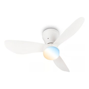 Brilo - LED димируем таванен вентилатор LUFITO LED/15W/230V 3000/4000/6000K бял + дистанционно управление