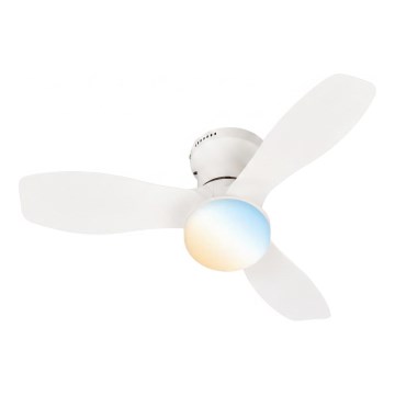 Brilo - LED димируем таванен вентилатор PAN LED/15W/230V 3000-6500K бял + дистанционно управление
