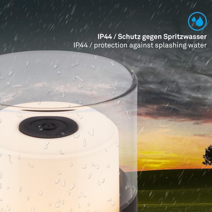 Brilo - LED димируема презареждаема настолна лампа за външна употреба LILET LED/2W/5V IP44