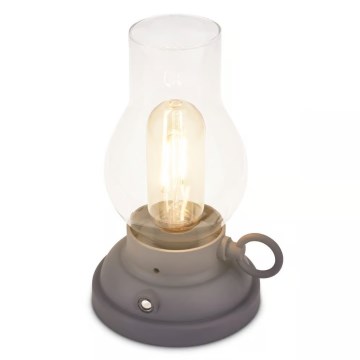 Brilo - LED димируема външна презареждаема настолна лампа KANEA LED/1,5W/5V IP44 1200 mAh антрацит