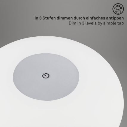 Brilo - LED димируема външна презареждаема настолна лампа OLANA LED/3W/5V IP44