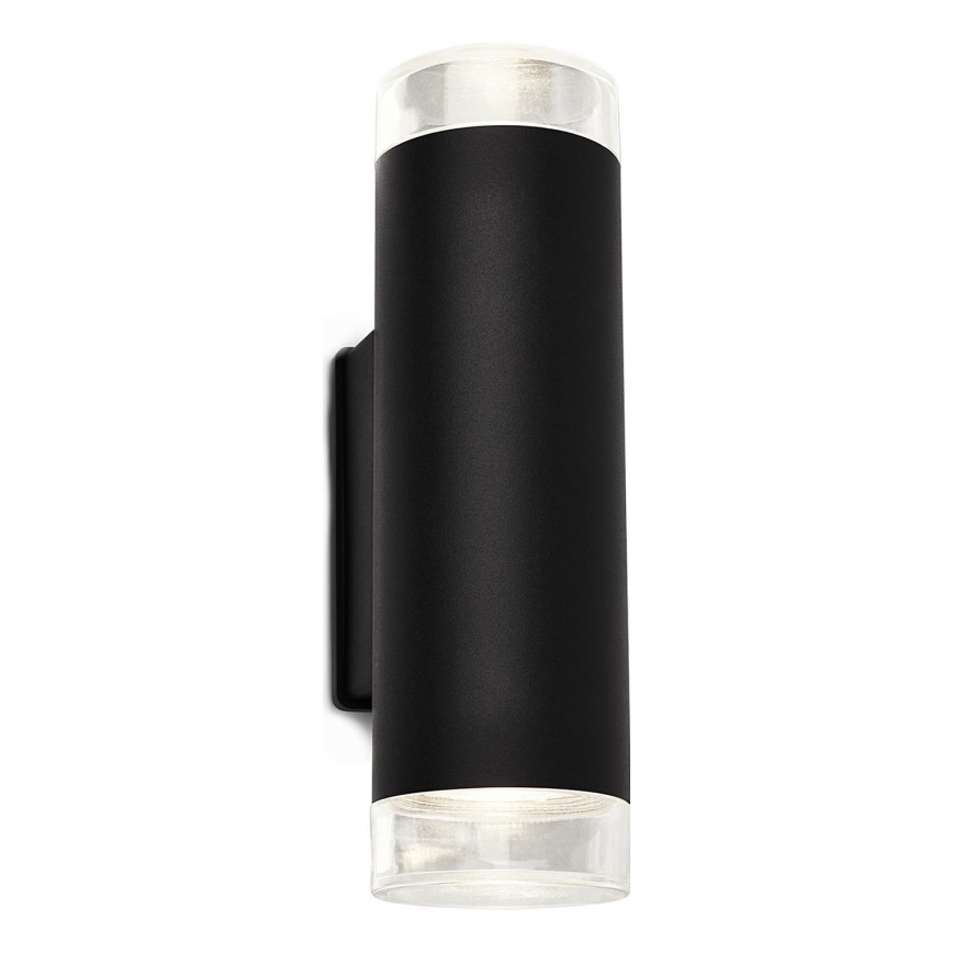 Brilo - LED Екстериорен аплик 2xGU10/4,7W/230V IP44 4000K черен